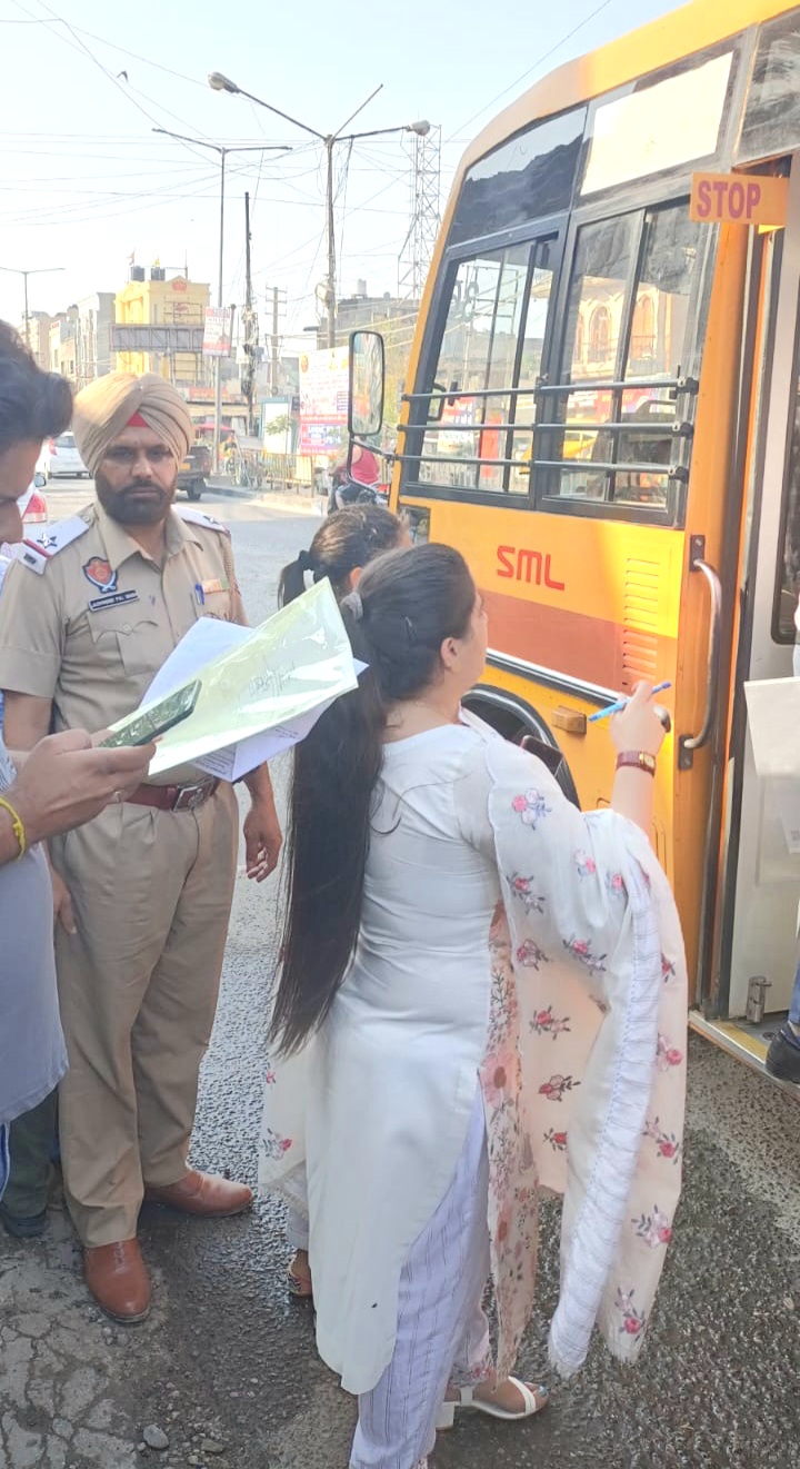 The campaign regarding checking of school buses under the Safe School Vehicle Policy continued on the second day as well